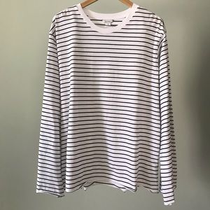 Monki Wide Sleeve Striped Shirt